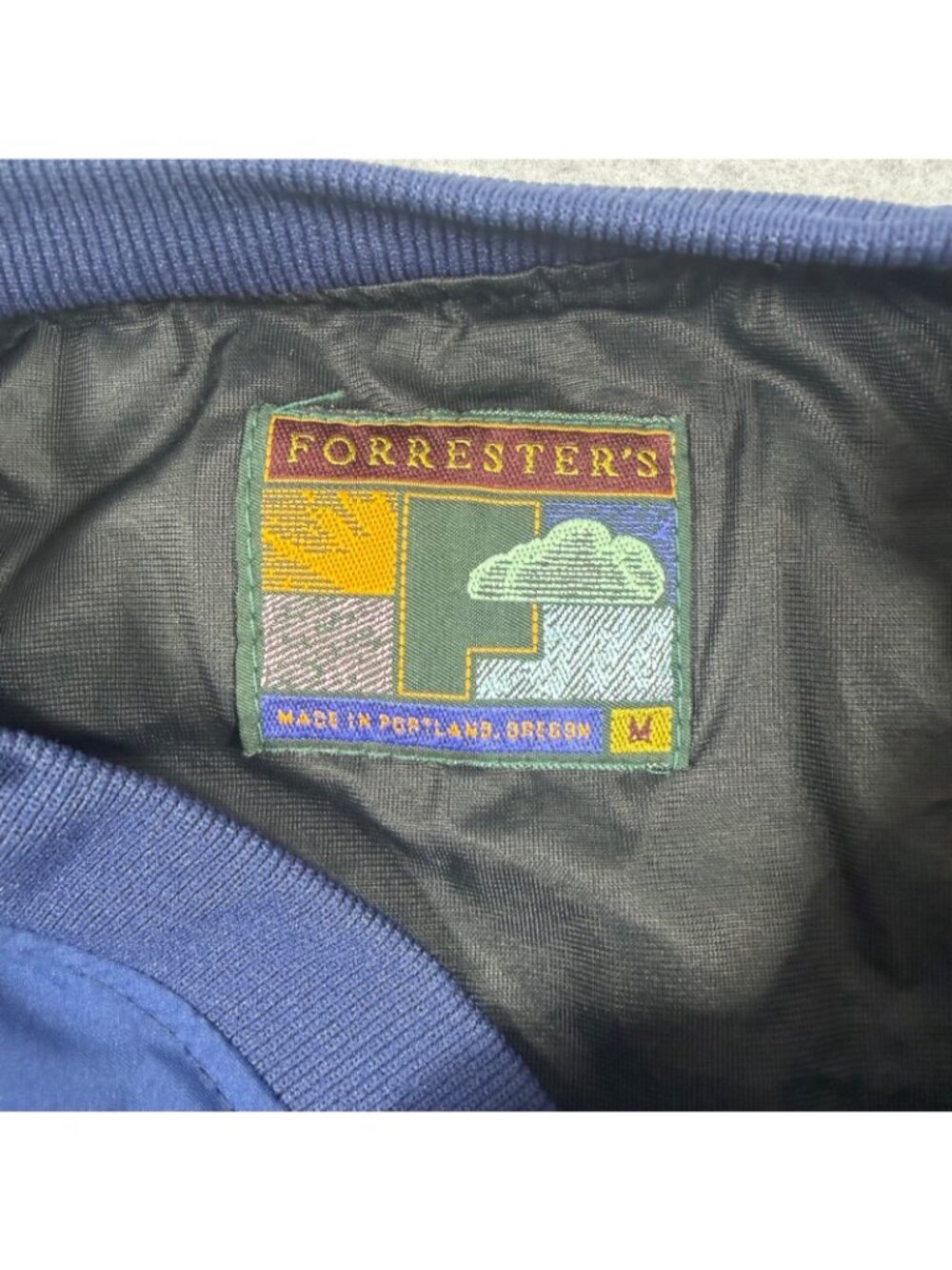 Forrester’s English Turn V-Neck Pullover Windbreaker Jacket Blue Mens M - Picture 7 of 9